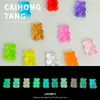 Accesorios de Oso Luminoso de Resina de Dibujos Animados Llavero DIY Adornos de Escritorio Materiales Venta al por Mayor Accesorios para Bolígrafos Goo