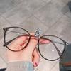 Gafas marrones ultra claras para miopía para mujer, anti-luz azul, con protección contra el viento, se pueden equipar con montura de ojos pequeños y cara lisa para hombre.