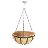 Maceta de Hierro Forjado Personalizada para Interiores con Forma de Flor de Palmera de Coco para Plantas Colgantes, Soporte para Flores de Cesta Colgante de Palmera de Coco