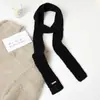 Bufanda larga fina de punto estilo coreano para otoño e invierno, bufanda cálida de lana para mujer, forma cóncava, versión estrecha de punto versátil, bufanda suave y pegajosa
