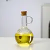 Pote de Óleo de Vidro Feito de Alto Borossilicato, Resistente ao Calor, Garrafa de Óleo Antigotejante para Uso na Cozinha, Garrafa Condimentadora de Molho de Soja e Vinagre, Recipiente de Grau Alimentício
