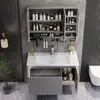 Yida Puede Personalizar Paneles de Puerta Pintados de Roble Gris Hierro Gabinete de Baño Gabinete con Lavabo de Mano para Baño Juego de Gabinetes de Baño