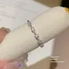 Anillo de Zirconia Chapado en Oro Real para Mujer Diseño de Nicho Sentido de la Personalidad Sentido Avanzado Anillo para el Dedo Apertura Ajustable Anillo de Diamante