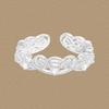 Anillo Corona de Encaje 1925 para Mujer Plata de Ley S925 de Alta Gama Diseño de Nicho Estilo K Anillo de Plata con Circonita