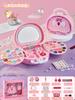 Set de Cosméticos para Niñas Juguetes de Maquillaje para Niñas Estuche de Maquillaje de Princesa para Niñas Caja de Maquillaje Lápiz Labial Esmalte de Uñas Regalo