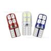 Luz indicadora de ancho LED para coche de venta caliente transfronteriza T10 luz de silicona de placa azul 2835 8SMD luz de lectura de alto brillo luz de placa de matrícula