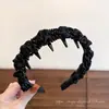 Diadema de estilo de cabello para la frente de caña alta 2026, versátil con dientes para un agarre antideslizante, diadema para lavarse la cara, colección de accesorios para el cabello para mujeres