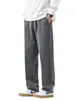 Ropa de Hombre Fengshe / Novedad Primavera y Otoño Pantalones Casuales para Hombre Caída Cintura Elástica Pierna Recta Pantalones Largos Corte Ajustado Pantalones de Traje para Hombre
