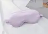 Máscara de Dormir Blackout de Seda Sintética Dupla Face com Logo Impresso, Fio Bordado em Cetim de Seda de Amora, Proteção para os Olhos, Blackout Total para os Olhos