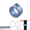 Conexões para tubos de aço galvanizado de 25mm com seis pontas tubo redondo tubo de ferro tubo de água junta T fixadores de fixação para cercas