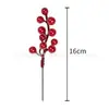 Acessórios de ramo de flor e fruta artificial de Natal, decorações de feriado, frutas vermelhas, azevinho, acessórios de fruta da sorte, fabricante de origem transfronteiriça