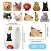 Rollo de Pegatinas Originales Transfronterizas Animales Niños Inglés Recompensa Manual Material Cinta Adhesiva Selladora Película