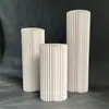 Mesa de postres cilíndrica plegable para bodas, columna romana de papel, adornos de plomo para caminos, escaparates de centros comerciales, diseño para fiestas de cumpleaños