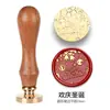 Capítulo Único Navideño Mango de Palo de Rosa Muñeco de Nieve Copo de Nieve Sello de Barniz de Fuego Juego Combinado Venta al por Mayor