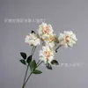 Buquê de flor de rosa artificial com 5 cabeças de pétalas dobráveis para decoração de cena de casamento, materiais DIY, flores artificiais para arranjos decorativos, atacado