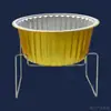 Pequeño hot pot transfronterizo resistente al calor caja de almuerzo para llevar ollas y sartenes para exteriores caja de embalaje desechable camping con pieza de tapa lote