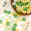 Nuevo broche de acacia de esmalte de color jade imitación chino, hoja de loto, mariposa mixta al por mayor, accesorios de joyería DIY al por mayor