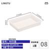 Fabricante Placa Cuadrada de Plástico Placa Rectangular Plana de Plástico Caja de Almacenamiento de Herramientas y Piezas Caja de Volteo Fruta y Verdura Alimento