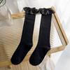 Calcetines de encaje para mujer, calcetines hasta la pantorrilla, calcetines blancos japoneses Lolita de moda con calcetines de pantorrilla Mary Jane, venta al por mayor de fábrica