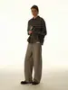 Camisa de Flanela Xadrez Escovado Rumeng com Caimento Longa para Homens, Jaqueta Curta Casual Preguiçosa Solta de Outono
