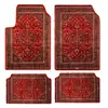 TEMU Estilo Bohemio Retro Nórdico Alfombrilla para Coche Interior de Coche Resistente a la Suciedad Alfombrilla Antipolvo Trasera Fácil de Cuidar Juego de Cuatro Piezas