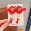Joyería para niños borla flor accesorios para el cabello horquilla accesorios para la cabeza Hanfu Año Nuevo Niña princesa bebé tocado clip de flor