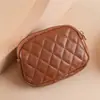 Nova Carteira Pequena de Mão de Couro com Rombos Mini Bolsa para Moedas Troco Armazenamento de Chaves Porta-Moedas Feminino Atacado