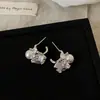 Brincos de Zircônia Pérola Cintilantes para Mulheres, Design de Nicho, Simples, de Alta Qualidade, Luxo Leve, Elegantes, Versáteis