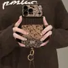 Cordón Floral Retro Aplicable a Funda de Teléfono Apple 18pm iPhone 17 Otoño/Invierno 16 Ventana Grande 14 Silicona 15 Femenino
