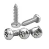 Tornillos Autorroscantes de Acero Inoxidable 304 con Cabeza Plana Torx y Columna, Tornillos Antirrobo 2.9m3.5m4.8