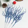 Ramas Secas y Ramitas de Sauce con Purpurina Dorada Navideña Decoraciones Navideñas Árbol de Navidad Hecho a Mano Bricolaje Decoraciones Festivas para Bodas