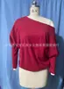 Comercio Exterior Deseo Amazon Aliexpress Comercio Exterior Europeo y Americano Sexy Cuello de una Sola Línea Mangas Raglán Tejido