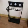 Paragüero para la entrada, vestíbulo de hotel, hogar, aula, escuela, perchero de hierro para paraguas, para colgar paraguas, soporte para paraguas plegable