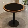 Mesas y sillas de estilo rústico para restaurantes de alta gama, cafeterías y restaurantes de fusión de moda y nicho que sirven cocina occidental, hechas de madera maciza