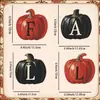Decoración de Calabaza Fantasma Gato Negro de Madera para Halloween Habitación Escritorio Decoraciones Festivas Artesanías de Madera