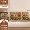 Novo Armário de Exposição Estilo Chinês com Painel Traseiro, Estante de Livros, Armário de Armazenamento, Prateleira Multiuso, Armário de Exposição de Fundo para Sala de Chá, Armário de Exposição