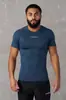 Camiseta Esportiva Fitness Masculina Youngla Secagem Rápida Respirável Elástica Roupas Fitness Jogger Roupas de Corrida ao Ar Livre Basquete