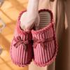 Pantuflas de algodón para mujer, cálidas, antideslizantes y resistentes al desgaste, para uso exterior, de felpa, para hombre, 2024