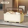 Estante de Cuencos de Lujo Ligero Estante de Almacenamiento para Cuencos y Palillos de Cocina Multifuncional para el Hogar con Tapa Estante de Secado a Prueba de Polvo Estante de Almacenamiento Caja de Almacenamiento para Gabinete de Cuencos