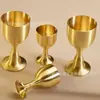 Fabricantes de origen en Dongguan cáliz de latón CNC vidrio de cobre vino adornos decorativos vaso de vino dorado