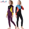 Traje de Neopreno Dive&Sail 2.5mm Manga Larga Cálido Traje de Neopreno Juvenil Natación Snorkel Surf Personalización