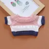 Ropa para Muñeca de Algodón de 20 cm Perro Jefe Peluche Suéter Tejido Conjunto Vestido Combinado para Muñeca Ropa para Vestir Muñeca