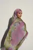Bufanda larga estampada de imitación de seda transfronteriza para mujer, turbante de seda de alta calidad, bufanda de gasa de moda, ligera y cómoda