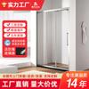 Jinkangxing fábrica em forma de U porta de correr tripla box de chuveiro de vidro temperado porta de chuveiro integrada de aço inoxidável 304