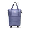 Bolsa de Viagem com Rodinhas Roda Universal Feminina Grande Capacidade Leve Dobrável Bolsa Trolley Compras Armazenamento Bolsa Duffel Bolsa de Ginástica