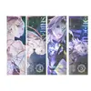 Papel Coberto com PVC a Laser de Anime Cartas de Jogo Personalizadas Coloridas Criativas Mercadoria de Celebridade Estampagem a Quente Cartões Flash de PVC