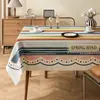 Mantel estilo retro, impermeable y a prueba de aceite, lavable, rectangular, mantel estilo ins, lujo ligero con un toque de alta gama, paño protector de escritorio