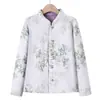 Jaqueta Reversível Acolchoada de Algodão Estilo Chinês Ocidental para Mulheres, Jaqueta Acolchoada de Algodão Quente de Inverno, Jaqueta de Algodão Puro Redutora de Idade, Nova Jaqueta Pequena Acolchoada de Algodão Estilo Chinês para Mães