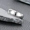 Anel de placa com bola interna e externa 6mm Tongxin jewelry (tamanhos 6-15) Anel liso Joker anel de casal em aço titânio atacado