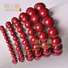 Pulseira de Cinábrio Natural de Baixo Conteúdo Círculo Único para Homens e Mulheres, Mineral Cru Areia Dourada Roxa, Fonte Viva Genuína Atacado para o Ano de Nascimento